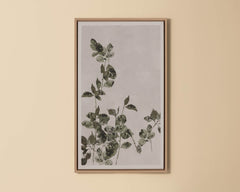 Botanical Study III - 18.5" X 31" - Natural Floater Frame